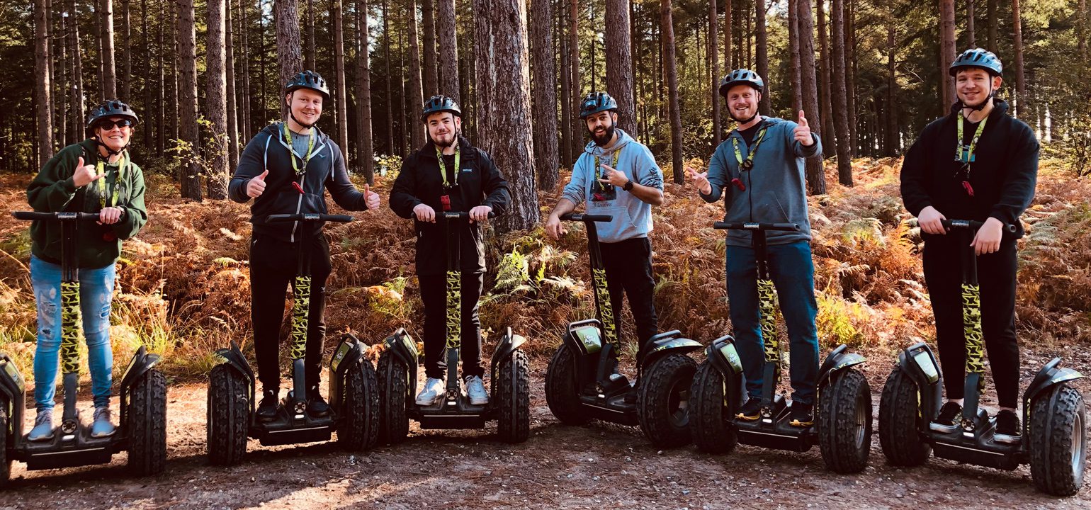 The team out on segways.